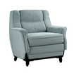Cammi Blue Leather Armchair