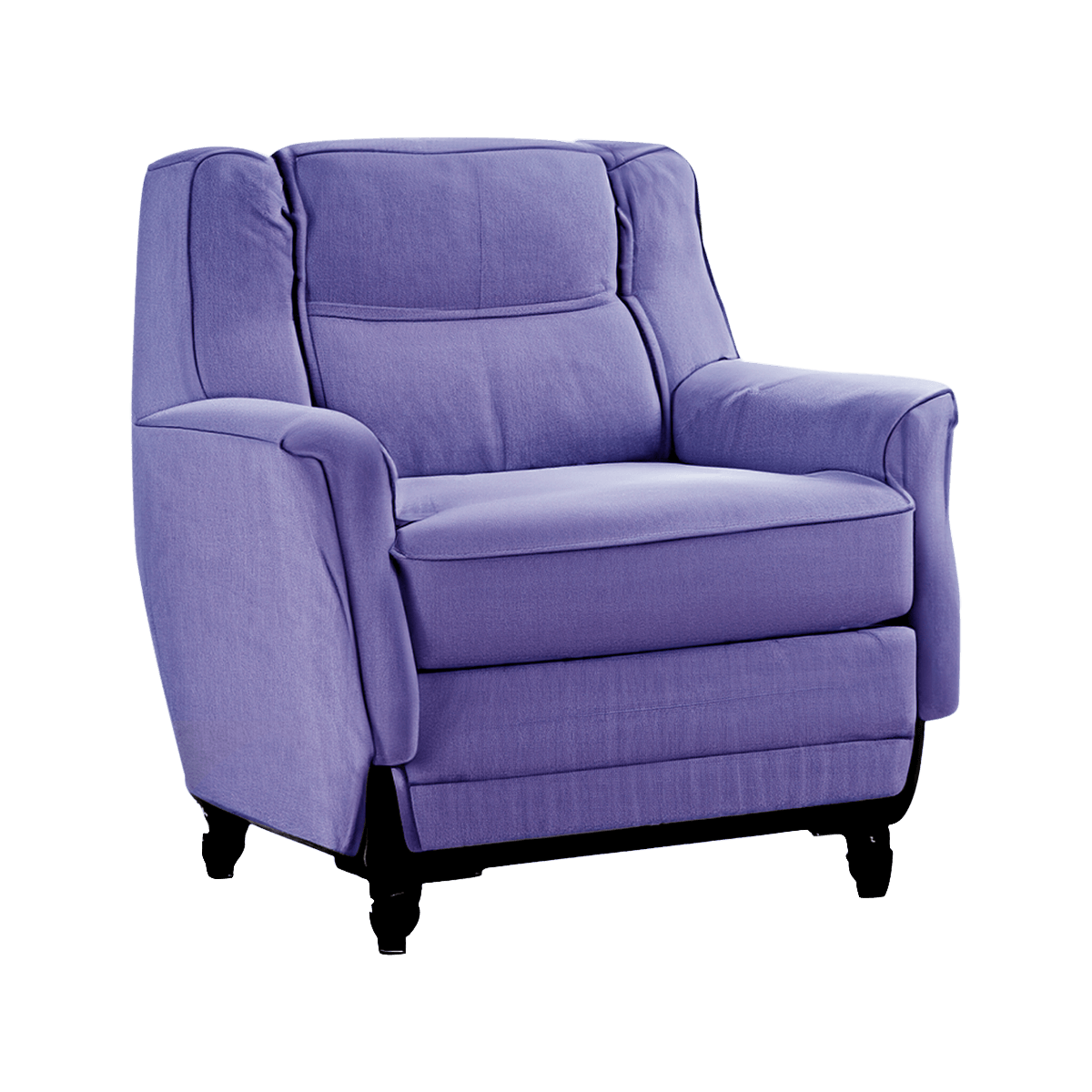 Cammi Blue Leather Armchair