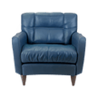 Cammi Blue Leather Armchair