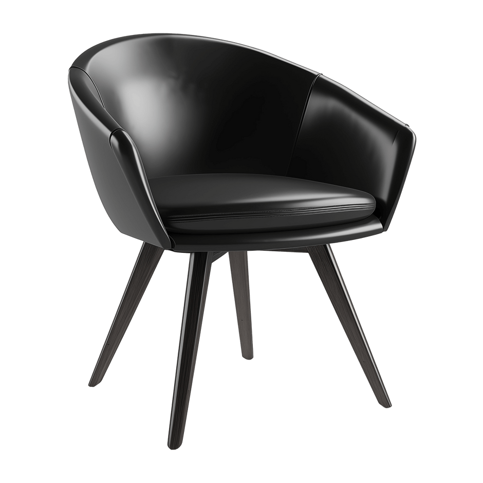 Cozy Leather Swivel Chair