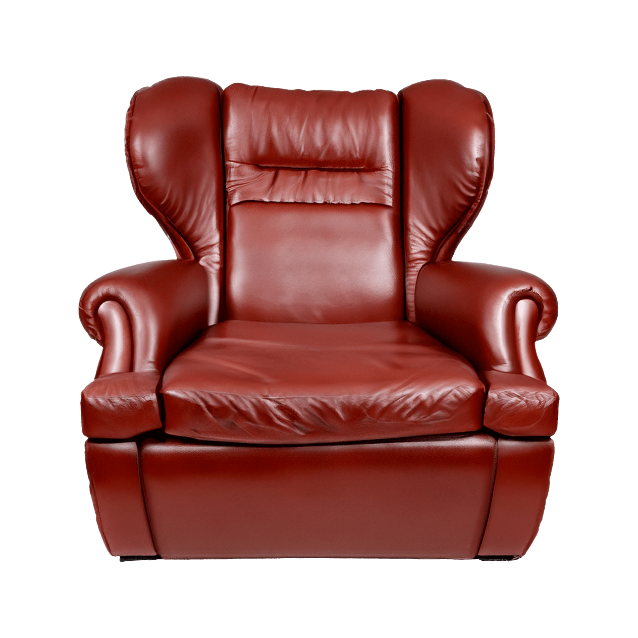 Cammi Blue Leather Armchair
