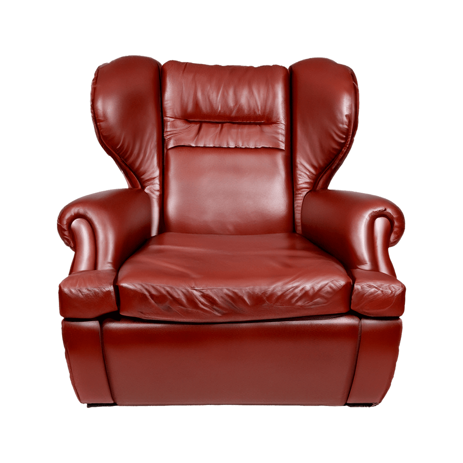 Cammi Blue Leather Armchair