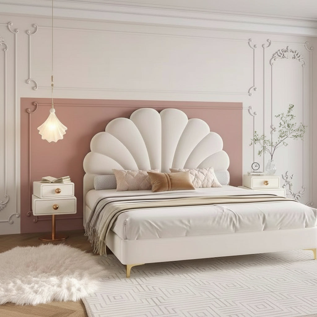 Beige Harmony Bed