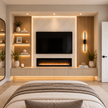 Aurora Fireplace TV Wall Unit