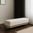 Ivory Pebble Ottoman
