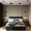Wingback Velvet Bed
