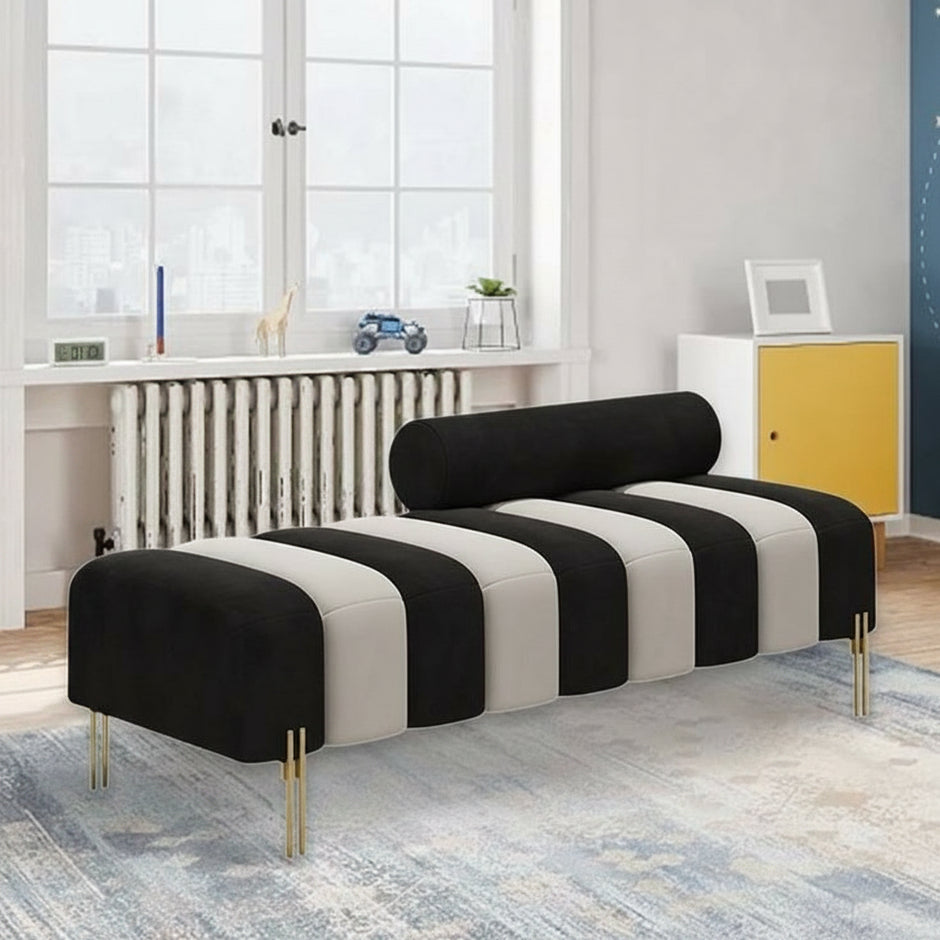 Velvet Drift Ottoman